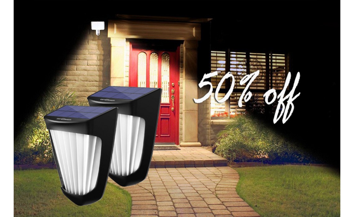 You can save 50% off on these solar fence lights at Amazon