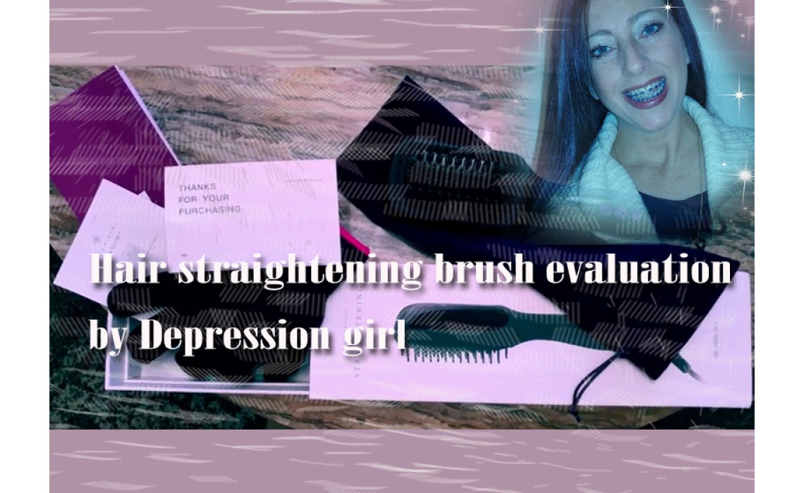 Hair straightening brush evaluation by Depression girl