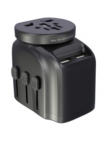 Universal travel adapter 2 in 1 