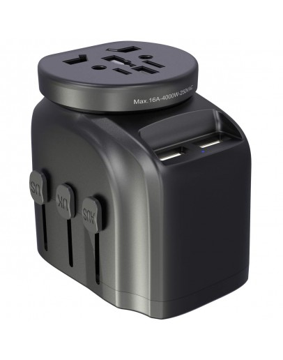 Universal travel adapter 2 in 1 