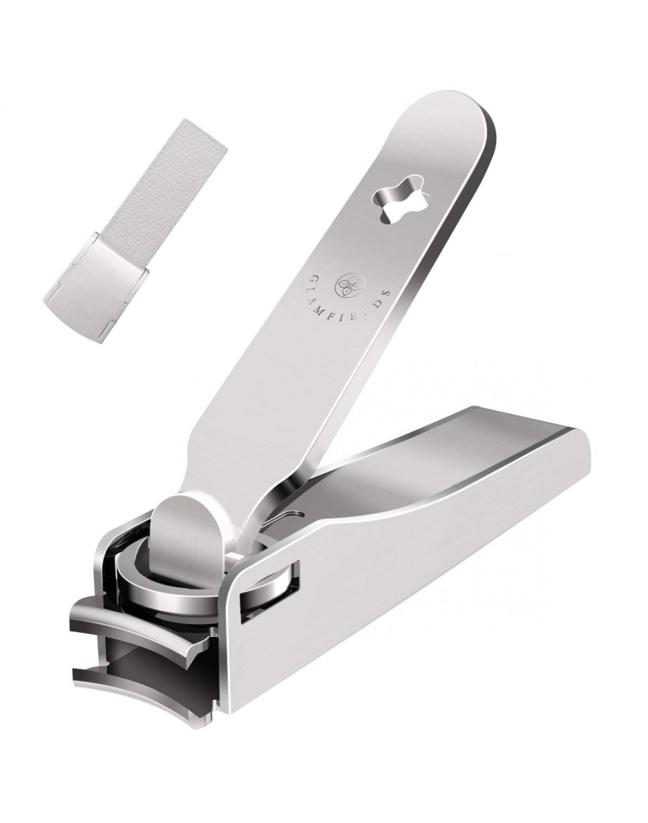 Nail Clippers with No Splash Storage Box, Fingernail Toenail