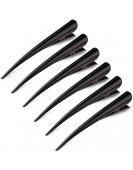 Glamfields 6 Pack Large Alligator Hair Clips for Styling Salon Sectioning 5 inch Rust-Proof Durable Non-Slip Duckbill Metal Clips for Women Thick and Thin Hair