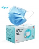 50 Disposable Face Masks Surgical Medical Dental Industrial Quality 3-Ply New