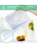 6pack reusable food storage bags - Glamfields BPA Free Leak-proof Snacks Bags for kids Adult Lunch | Freezer | Fruit | Travel - FDA Certified